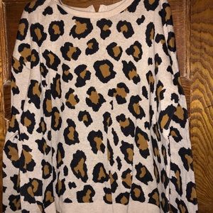 Leopard print sweater
